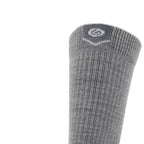 GRIP6 Merino Wool Crew Casual Dress Sock Midweight Moisture Wicking Gray USA