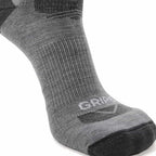 GRIP6 8 Pack Merino Wool Crew Casual Dress Socks Midweight Gray USA Made