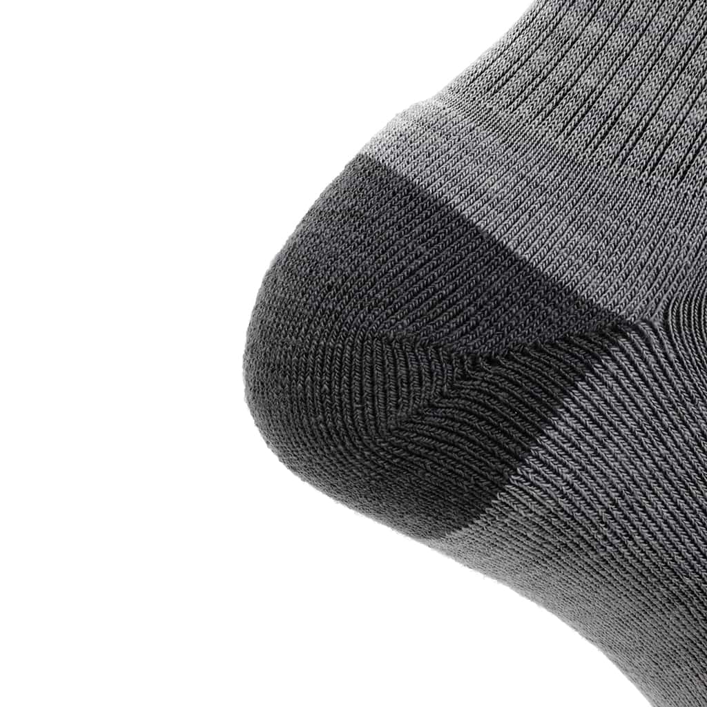 GRIP6 Merino Wool Crew Hiking Socks Midweight Ash 3-Pack USA Made