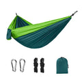 Double Nylon Camping Hammock Lightweight Portable Tree Straps Backpacking