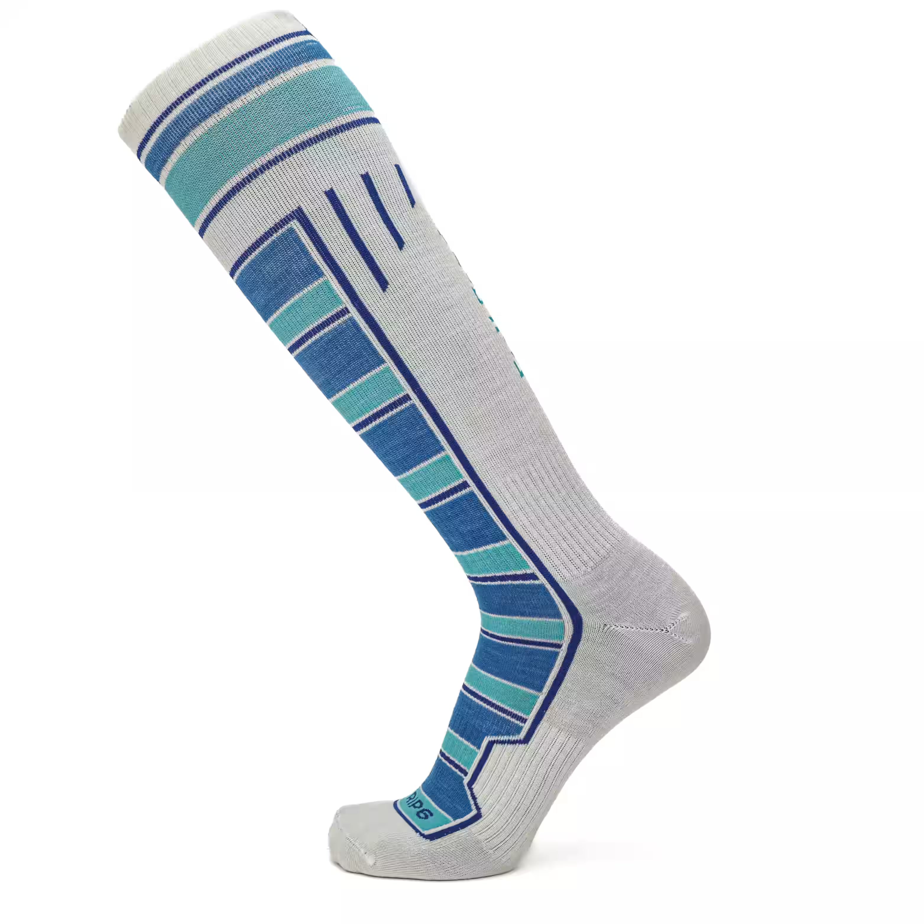 GRIP6 Merino Wool Over the Calf Ski Sock Ultralight Moisture Wicking USA Made
