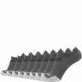GRIP6 8 Pack Merino Wool No Show Running Socks Runweight Gray USA Made