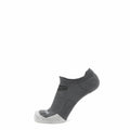 GRIP6 Merino Wool No Show Running Sock Runweight Anti-Blister Gray USA Made