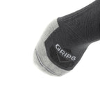 GRIP6 8 Pack Merino Wool No Show Running Socks Runweight Gray USA Made