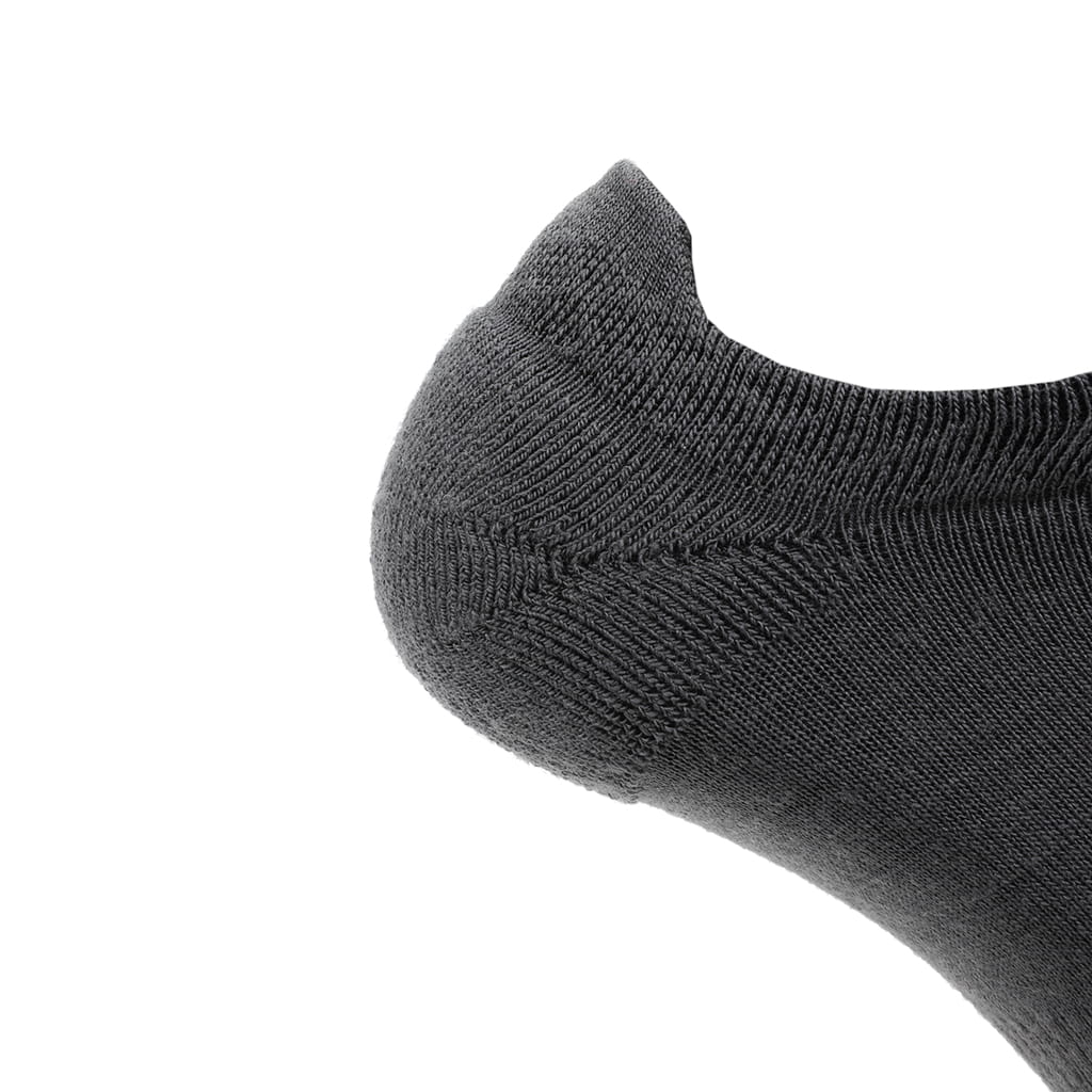 GRIP6 8 Pack Merino Wool No Show Running Socks Runweight Gray USA Made