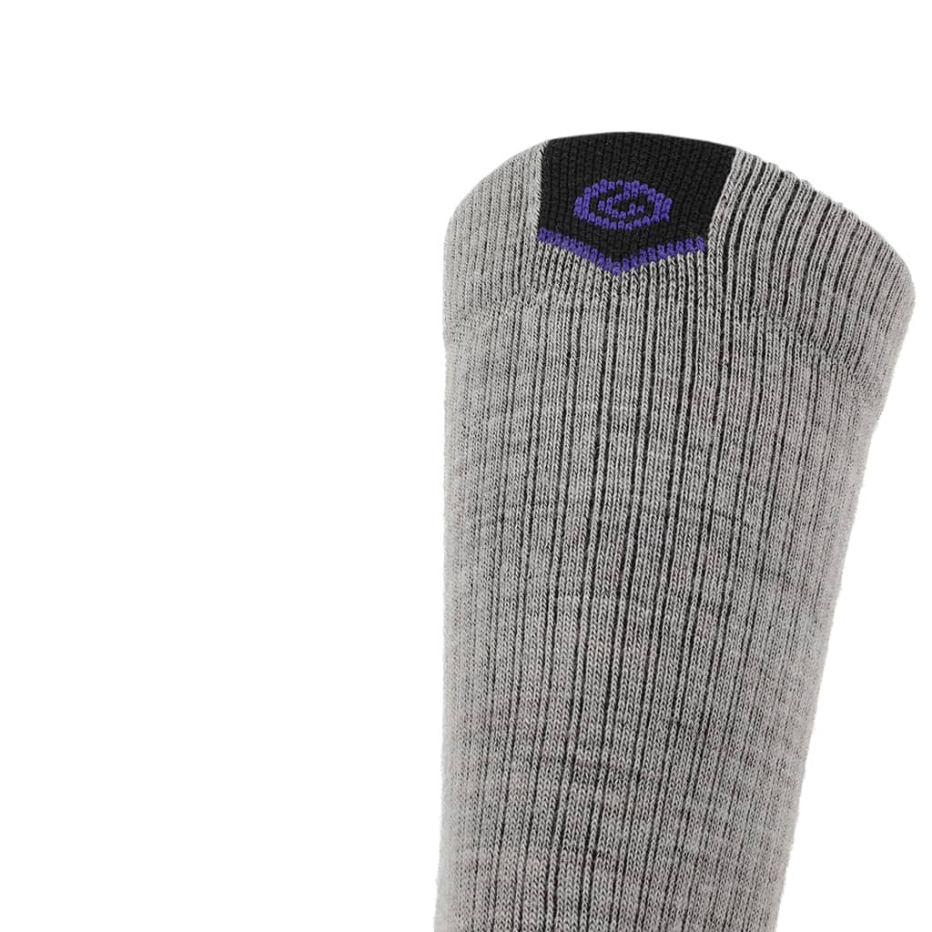 GRIP6 3 Pack Merino Wool Crew Hiking Socks Midweight Cushion Berry USA Made