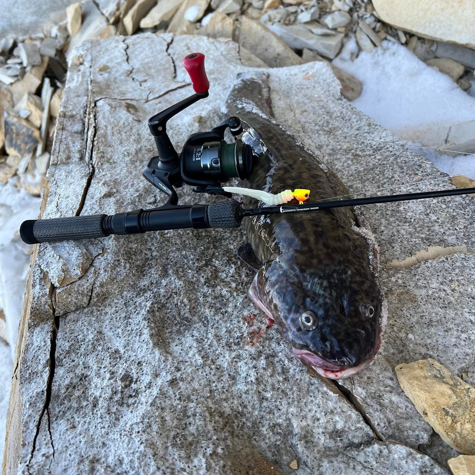 Wasatch Tenkara Slot Buster 34" Heavy/Fast Action Ice Fishing Rod Toray Carbon