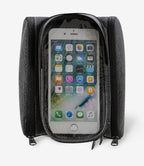 Bicycle Top Tube Phone Bag 6.5in Touchscreen Front Frame Mount Cycling