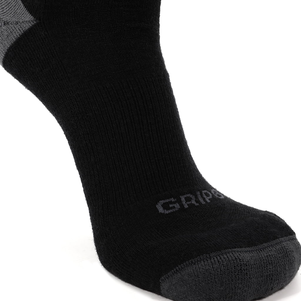 GRIP6 8 Pack Merino Wool Crew Casual Dress Socks Midweight Charcoal USA