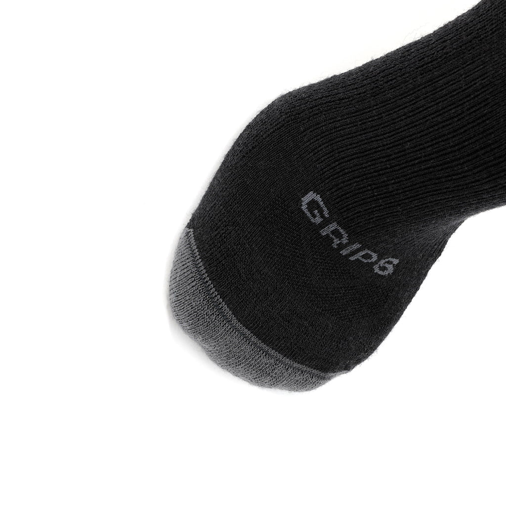 GRIP6 8 Pack Merino Wool Crew Casual Dress Socks Midweight Charcoal USA