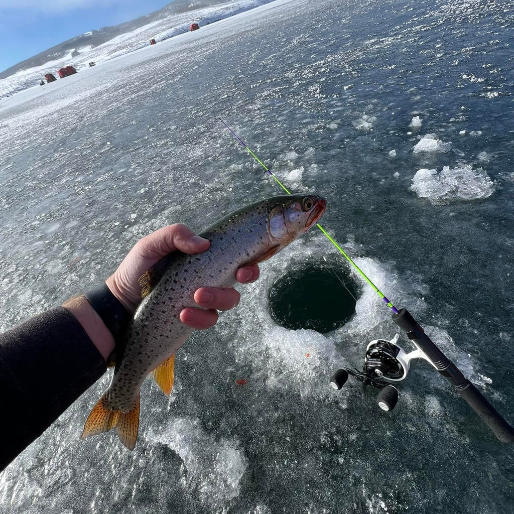 Wasatch Tenkara The Joker 25" Medium-Fast Ice Fishing Rod Toray Carbon Fiber