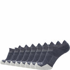 GRIP6 8 Pack Merino Wool No Show Running Socks Runweight Blue USA Made