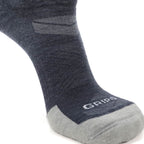GRIP6 3 Pack Merino Wool No Show Running Socks Runweight Blue USA Made