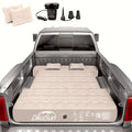 Dikasun Pickup Truck Bed Air Mattress 5.5-5.8ft Beige PVC Flocking