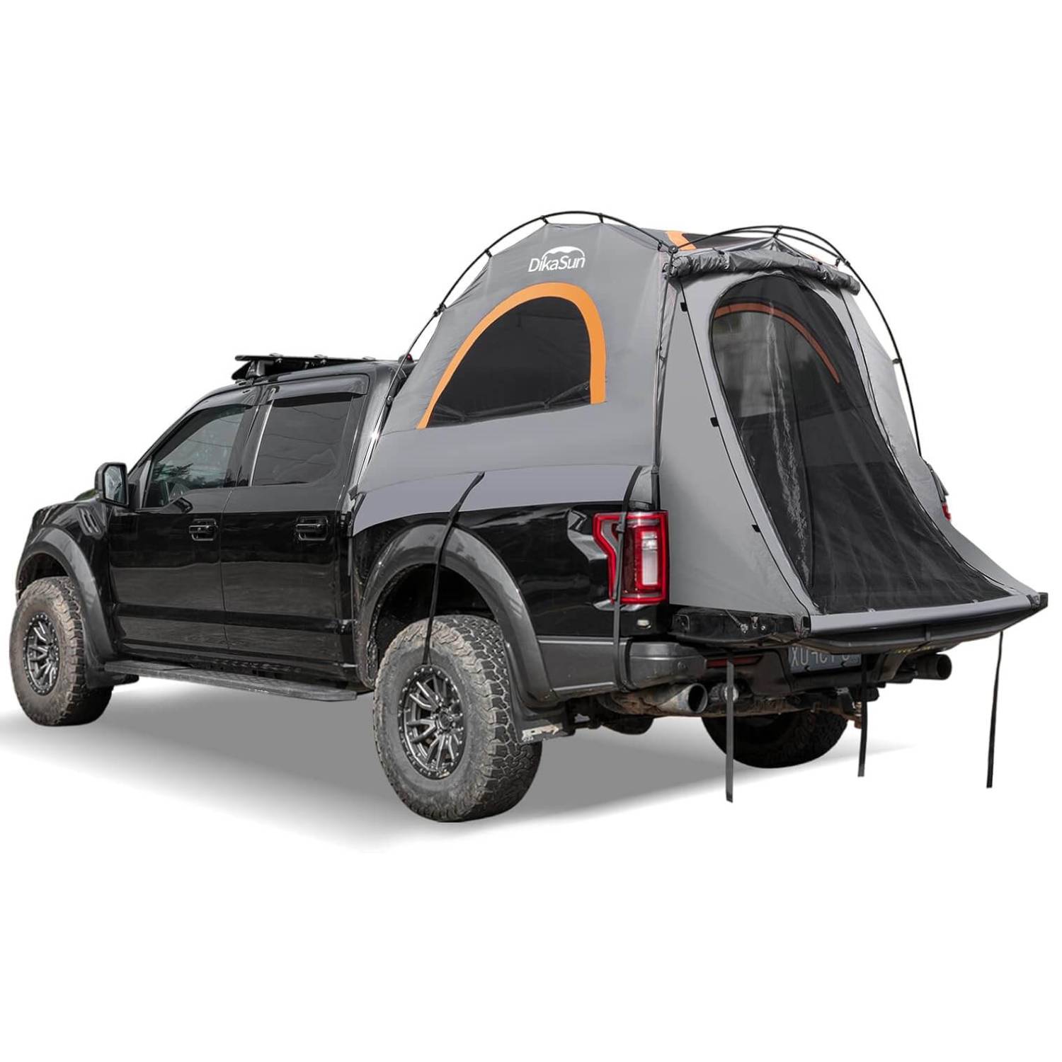 Dikasun Pickup Truck Bed Tent 5.5-6.7ft Green Double-Layer Camping
