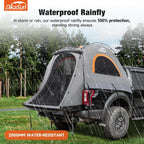 Dikasun Pickup Truck Bed Tent 5.5-6.7ft Gray Double-Layer Camping