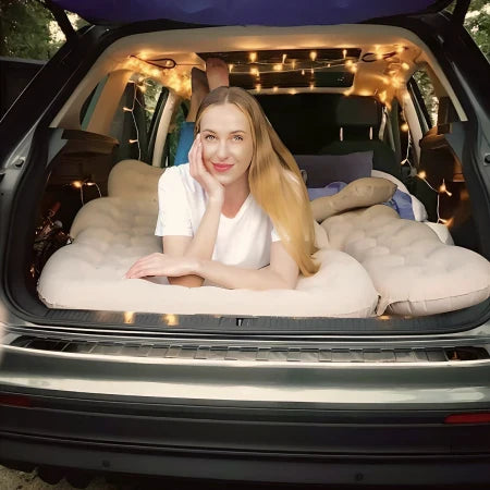Dikasun Backseat Air Mattress 30.31" Width Beige Inflatable SUV Truck