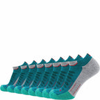 GRIP6 8 Pack Merino Wool Ankle Running Socks Midweight Green USA Made