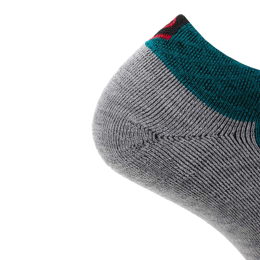 GRIP6 8 Pack Merino Wool Ankle Running Socks Midweight Green USA Made