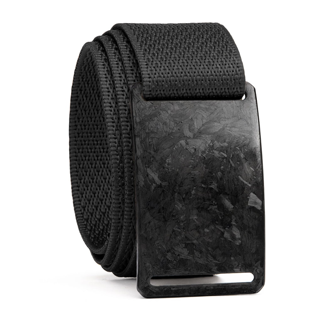 GRIP6 Forged Carbon Fiber Belt Lightweight Adjustable No Holes USA Made