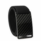 GRIP6 G-Flex Dark Matter Carbon Fiber Belt 1.5" Stretch No Holes USA Made
