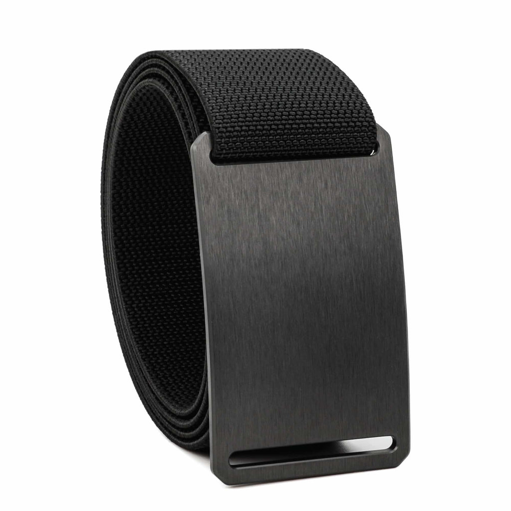 GRIP6 G-Flex 1.5" Stretch Nylon Belt Gunmetal Hiking Adjustable USA Made