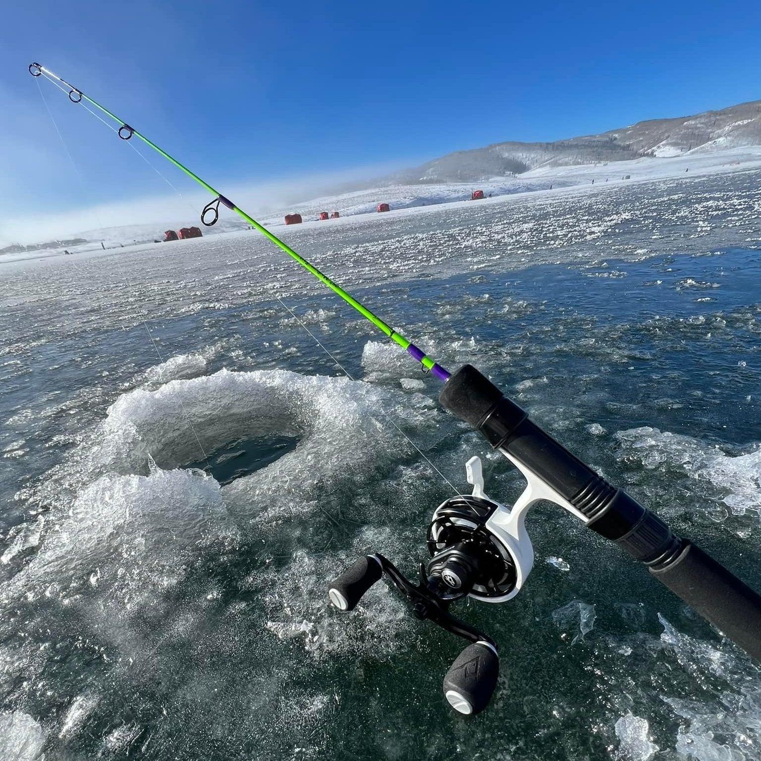 Wasatch Tenkara The Joker 25" Medium-Fast Ice Fishing Rod Toray Carbon Fiber