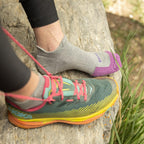GRIP6 8 Pack Merino Wool No Show Running Socks Runweight Green USA Made