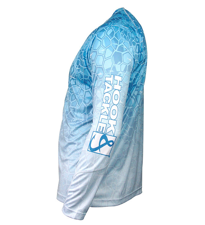 Hook & Tackle Marlin Hex UPF Long Sleeve Performance Fishing Shirt