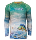 Hook & Tackle Bull Dolphin Long Sleeve UPF Moisture-Wicking Fishing Shirt