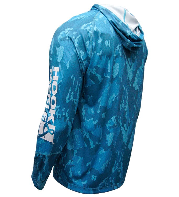 Hook & Tackle Reef Bay UPF Fishing Hoodie Moisture-Wicking Sun Protection
