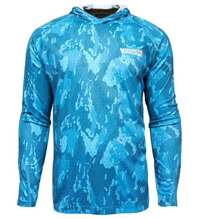 Hook & Tackle Reef Bay UPF Fishing Hoodie Moisture-Wicking Sun Protection
