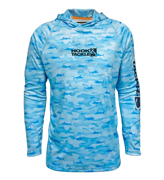 Hook & Tackle Camo Billfish UV Moisture-Wicking Fishing Hoodie