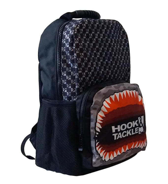 Hook & Tackle Shark Jaw Ballistic Fishing Backpack Tackle Storage