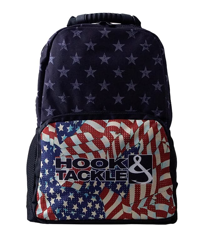 Hook & Tackle Patriot Fishing Backpack Ballistic Polyester Tackle Storage