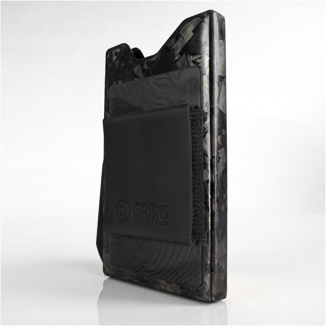 GRIP6 Forged Carbon Fiber Wallet RFID Blocking Minimalist Slim USA Made
