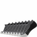 GRIP6 8 Pack Merino Wool Ankle Running Socks Midweight Black USA Made