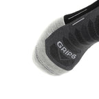 GRIP6 8 Pack Merino Wool Ankle Running Socks Midweight Black USA Made