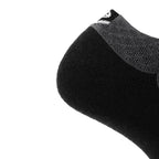 GRIP6 8 Pack Merino Wool Ankle Running Socks Midweight Black USA Made