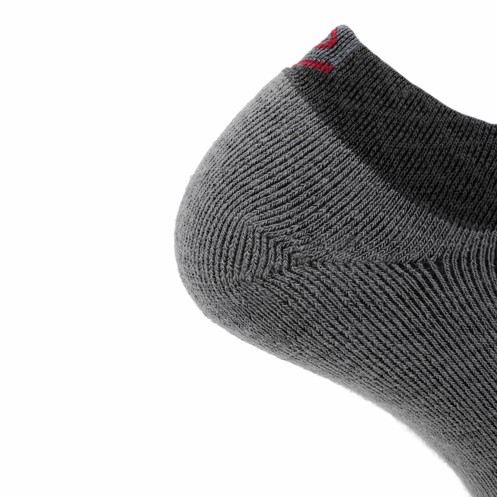 GRIP6 3 Pack Merino Wool Ankle Running Socks Midweight Anti-Blister Red USA
