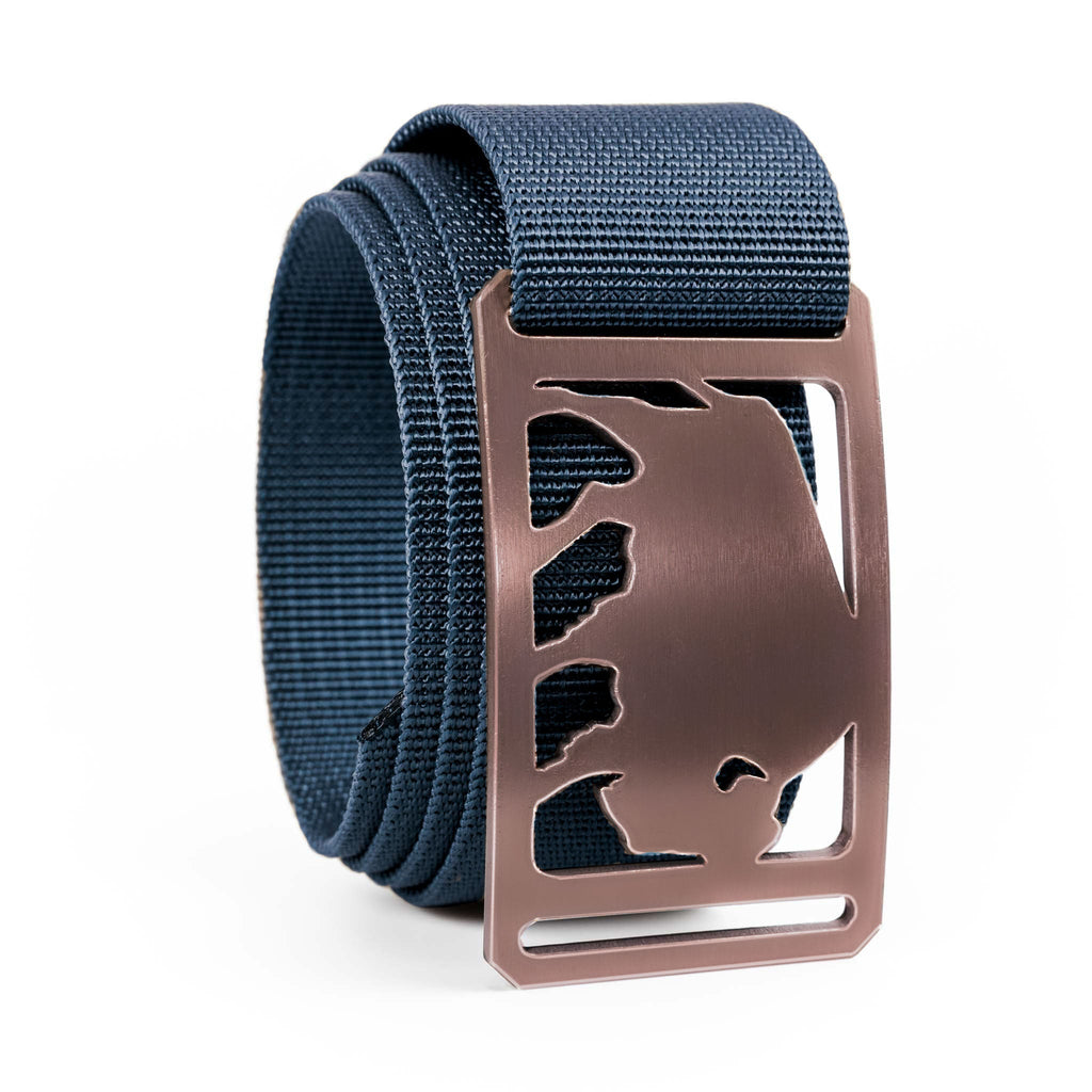 GRIP6 Buffalo Belt 1.5" Nylon Web Adjustable No Holes Outdoor USA Made