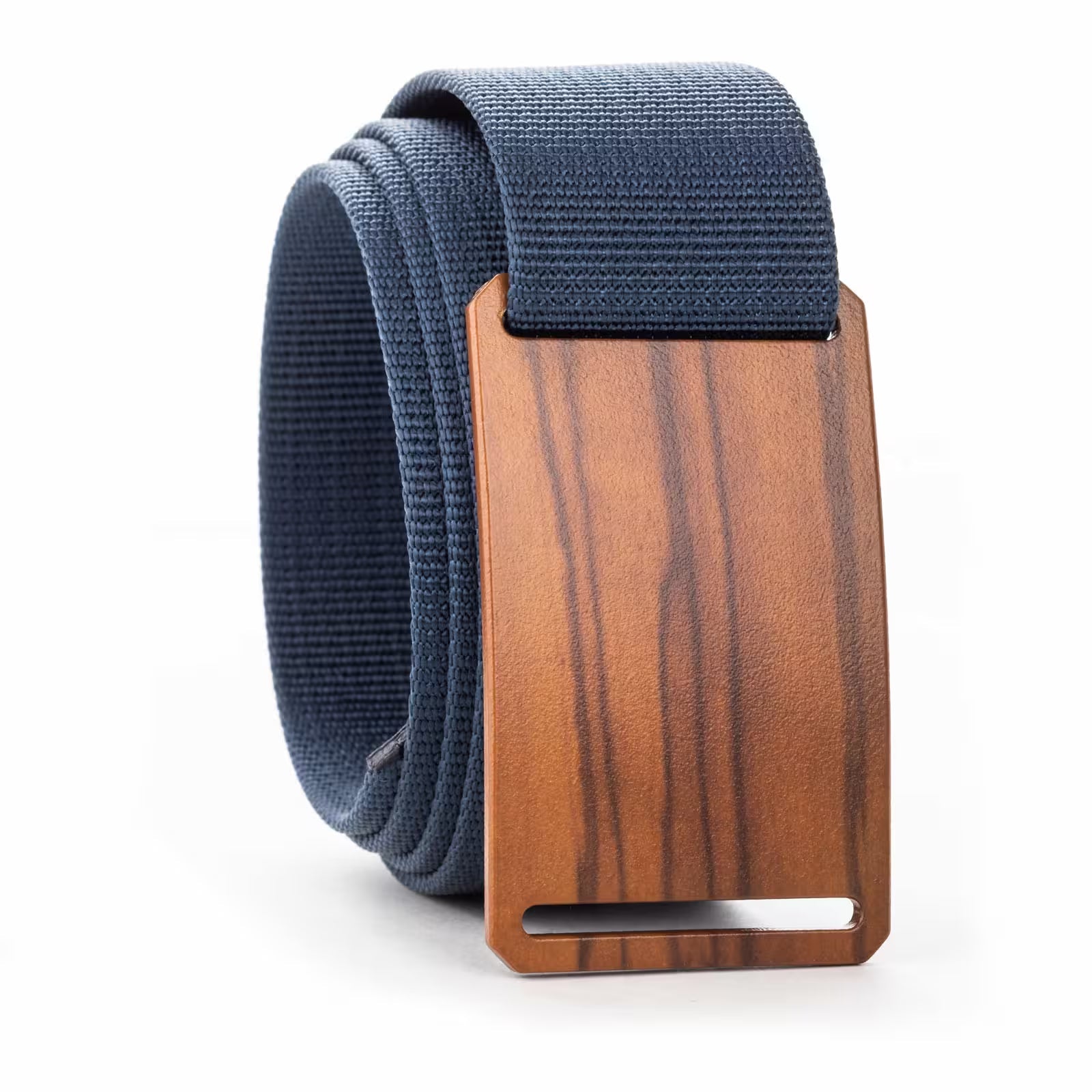 GRIP6 Olive Belt 1.5" Wood Grain Buckle Nylon Web Adjustable No Holes USA