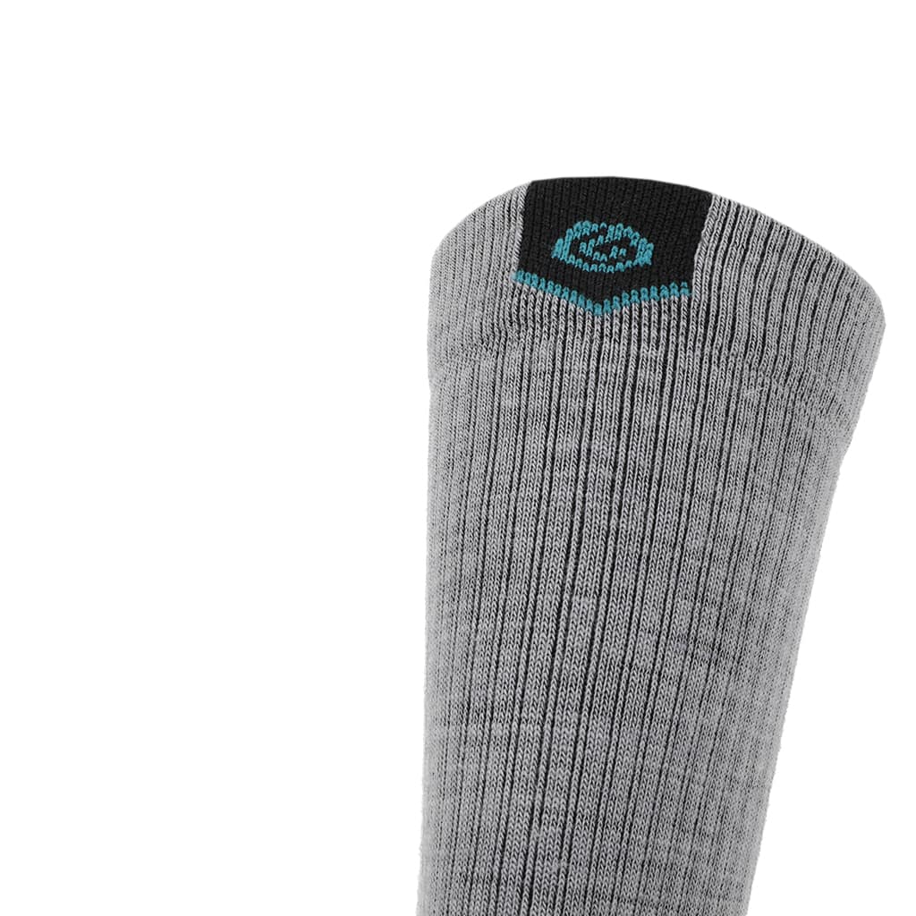 GRIP6 8 Pack Merino Wool Crew Hiking Socks Midweight Cushion Stone USA Made