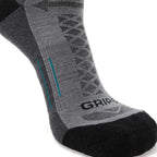 GRIP6 8 Pack Merino Wool Crew Hiking Socks Midweight Cushion Stone USA Made