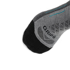 GRIP6 3 Pack Merino Wool Crew Hiking Socks Midweight Cushion Stone USA Made