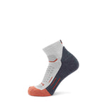 GRIP6 3 Pack Merino Wool 1/4 Crew Running Socks Midweight Orange USA Made