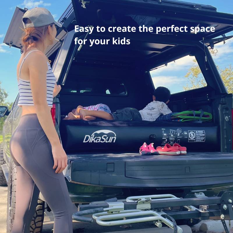 Dikasun Truck Bed Air Mattress 6-6.5ft Grey Camping Sleep