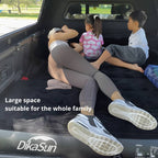 Dikasun Pickup Truck Bed Air Mattress 5.5-5.8 ft Black PVC Flocking