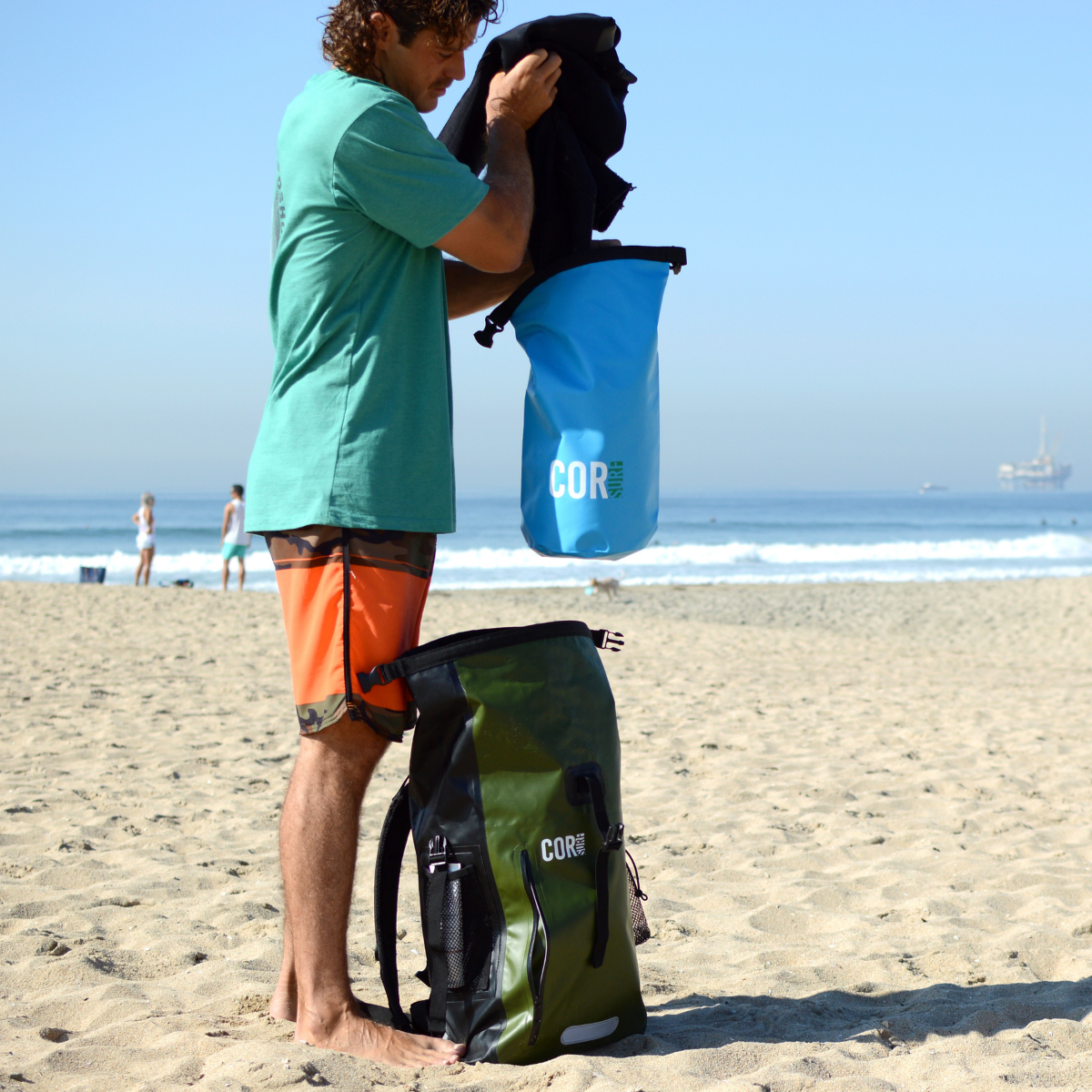 COR Surf Waterproof Dry Bag Set 3L 5L 10L 15L Ripstop Camping