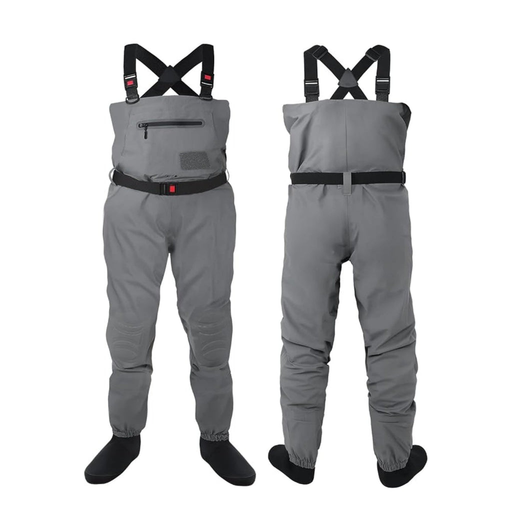 Dikasun Stocking Foot Chest Waders 4-Layer Breathable Fly Fishing Men Women